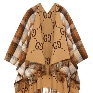 Preloved Authentic GUCCI Reversible Shawl/Cape